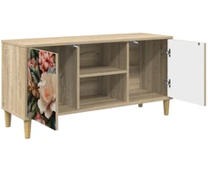 TV staliukas Televizoriaus spintelė BORNE 102 x 33 x 50 cm Sonoma ąžuolo