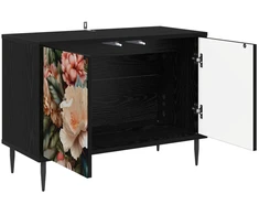 TV staliukas Televizoriaus spintelė BORNE 69 x 33 x 50,5 cm Juodojo ąžuolo