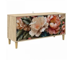 TV staliukas Televizoriaus spintelė BORNE 102 x 33 x 50 cm Sonoma ąžuolo