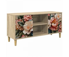 TV staliukas Televizoriaus spintelė BORNE 102 x 33 x 50 cm Sonoma ąžuolo