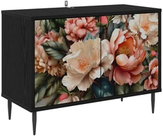 TV staliukas Televizoriaus spintelė BORNE 69 x 33 x 50,5 cm Juodojo ąžuolo