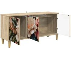 TV staliukas Televizoriaus spintelė BORNE 102 x 33 x 50 cm Sonoma ąžuolo