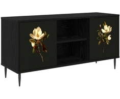 TV staliukas Televizoriaus spintelė BREMEN 102 x 33 x 51 cm Juodojo ąžuolo
