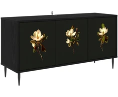 TV staliukas Televizoriaus spintelė BREMEN 102 x 33 x 51 cm Juodojo ąžuolo