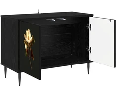 TV staliukas Televizoriaus spintelė BREMEN 69 x 33 x 50,5 cm Juodojo ąžuolo