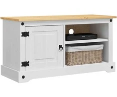 TV staliukas Televizoriaus spintelė Corona Balta 100 x 40 x 52 cm