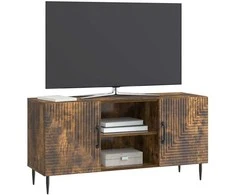 TV staliukas Televizoriaus spintelė Dūminio ąžuolo 102 x 34,5 x 50 cm