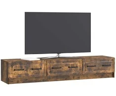 TV staliukas Televizoriaus spintelė Dūminio ąžuolo 147 x 34,5 x 27 cm