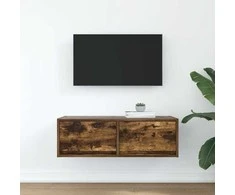 TV staliukas Televizoriaus spintelė, dūminio ąžuolo, 80x31x25,5 cm, mediena