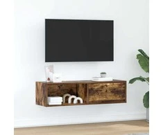 TV staliukas Televizoriaus spintelė, dūminio ąžuolo, 100x31x25,5 cm, mediena