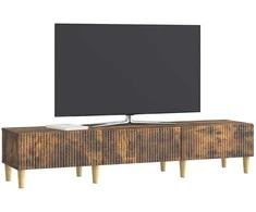 TV staliukas Televizoriaus spintelė Dūminio ąžuolo 147 x 34,5 x 30 cm