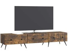 TV staliukas Televizoriaus spintelė Dūminio ąžuolo 147 x 34,5 x 30 cm