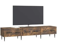 TV staliukas Televizoriaus spintelė Dūminio ąžuolo 147 x 34,5 x 30 cm