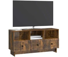 TV staliukas Televizoriaus spintelė Dūminio ąžuolo 102 x 34,5 x 50 cm