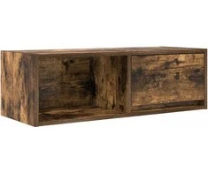 TV staliukas Televizoriaus spintelė, dūminio ąžuolo, 80x31x25,5 cm, mediena