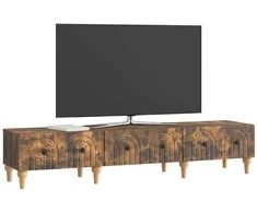 TV staliukas Televizoriaus spintelė Dūminio ąžuolo 147 x 34,5 x 30 cm