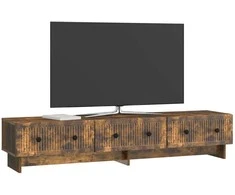 TV staliukas Televizoriaus spintelė Dūminio ąžuolo 147 x 34,5 x 30 cm