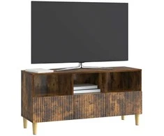 TV staliukas Televizoriaus spintelė Dūminio ąžuolo 102 x 34,5 x 50 cm