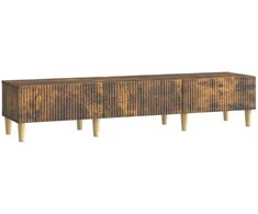 TV staliukas Televizoriaus spintelė Dūminio ąžuolo 147 x 34,5 x 30 cm