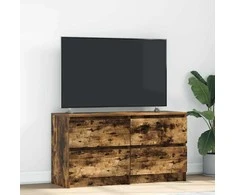 TV staliukas Televizoriaus spintelė, dūminio ąžuolo, 160x35x55cm, mediena