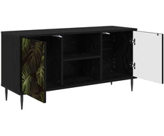 TV staliukas Televizoriaus spintelė ELBURG 102 x 33 x 51 cm Juodojo ąžuolo