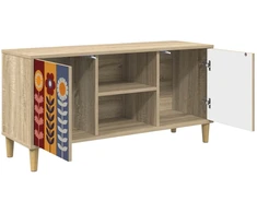 TV staliukas Televizoriaus spintelė ESSEN 102 x 33 x 50 cm Sonoma ąžuolo