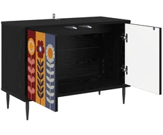 TV staliukas Televizoriaus spintelė ESSEN 69 x 33 x 50,5 cm Juodojo ąžuolo