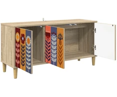 TV staliukas Televizoriaus spintelė ESSEN 102 x 33 x 50 cm Sonoma ąžuolo
