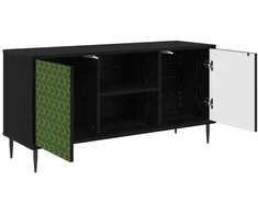 TV staliukas Televizoriaus spintelė GELEEN 102 x 33 x 51 cm Juodojo ąžuolo