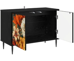 TV staliukas Televizoriaus spintelė GENNEP 69 x 33 x 50,5 cm Juodojo ąžuolo