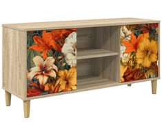 TV staliukas Televizoriaus spintelė GENNEP 102 x 33 x 50 cm Sonoma ąžuolo