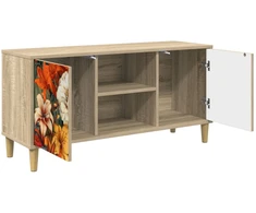 TV staliukas Televizoriaus spintelė GENNEP 102 x 33 x 50 cm Sonoma ąžuolo