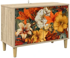 TV staliukas Televizoriaus spintelė GENNEP 69 x 33 x 50 cm Sonoma ąžuolo