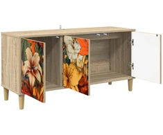 TV staliukas Televizoriaus spintelė GENNEP 102 x 33 x 50 cm Sonoma ąžuolo