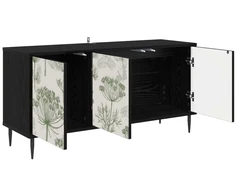 TV staliukas Televizoriaus spintelė GOTHA 102 x 33 x 51 cm Juodojo ąžuolo