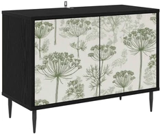 TV staliukas Televizoriaus spintelė GOTHA 69 x 33 x 50,5 cm Juodojo ąžuolo