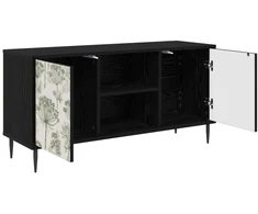 TV staliukas Televizoriaus spintelė GOTHA 102 x 33 x 51 cm Juodojo ąžuolo