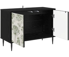TV staliukas Televizoriaus spintelė GOTHA 69 x 33 x 50,5 cm Juodojo ąžuolo