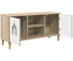 TV staliukas Televizoriaus spintelė HANAU 102 x 33 x 50 cm Sonoma ąžuolo