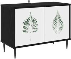 TV staliukas Televizoriaus spintelė HANAU 69 x 33 x 50,5 cm Juodojo ąžuolo
