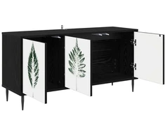 TV staliukas Televizoriaus spintelė HANAU 102 x 33 x 51 cm Juodojo ąžuolo