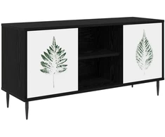 TV staliukas Televizoriaus spintelė HANAU 102 x 33 x 51 cm Juodojo ąžuolo