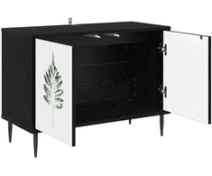 TV staliukas Televizoriaus spintelė HANAU 69 x 33 x 50,5 cm Juodojo ąžuolo