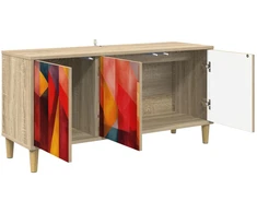TV staliukas Televizoriaus spintelė HEESCH 102 x 33 x 50 cm Sonoma ąžuolo