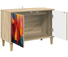 TV staliukas Televizoriaus spintelė HEESCH 69 x 33 x 50 cm Sonoma ąžuolo