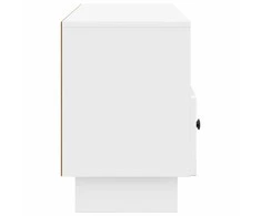 TV staliukas Televizoriaus spintelė Itin blizgi balta 102 x 34,5 x 50 cm