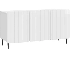 TV staliukas Televizoriaus spintelė Itin blizgi balta 99 x 34,5 x 52 cm