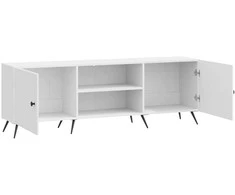 TV staliukas Televizoriaus spintelė 150 x 31 x 50 cm Itin blizgi balta
