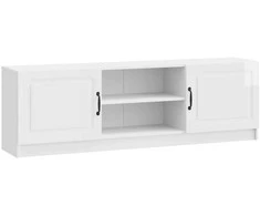 TV staliukas Televizoriaus spintelė Itin blizgi balta 150 x 31 x 47 cm
