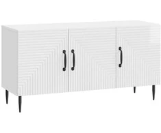 TV staliukas Televizoriaus spintelė Itin blizgi balta 99 x 34,5 x 50 cm